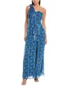 Shoshanna Crystal Maxi Dress In Blue