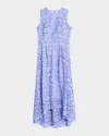 Shoshanna Daniela High-low Floral Lace Maxi Dress In Wisteria