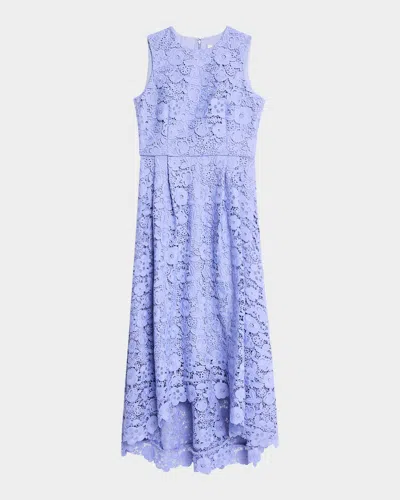 Shoshanna Daniela High-low Floral Lace Maxi Dress In Wisteria