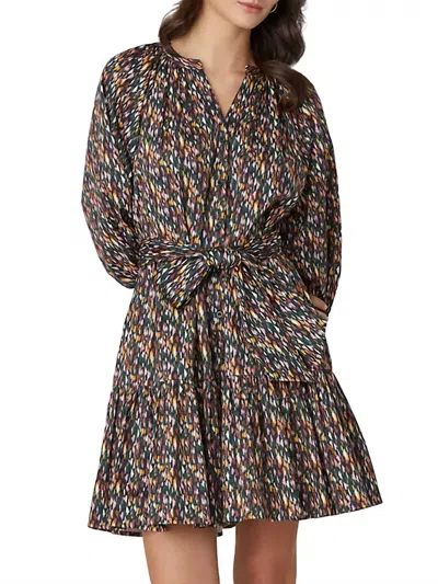 Shoshanna Esmae Dress In Jet Multi