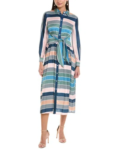 Shoshanna Essie Shirtdress In Blue