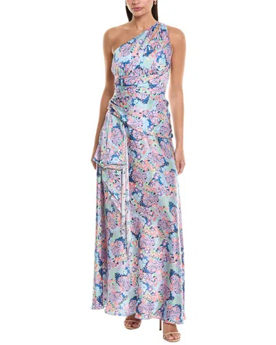 Shoshanna Evelyn Maxi Dress In Blue