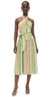Shoshanna Florentine Sleeveless Midi Dress In Multi In Multi