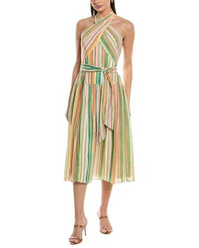 Shoshanna Florentine Midi Dress In Orange