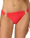 Shoshanna Fuji Rib Ring Bikini Bottom In Fuji