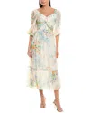 Shoshanna Havana Midi Dress In White