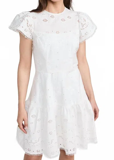 Shoshanna Hudson Dress In Optic White