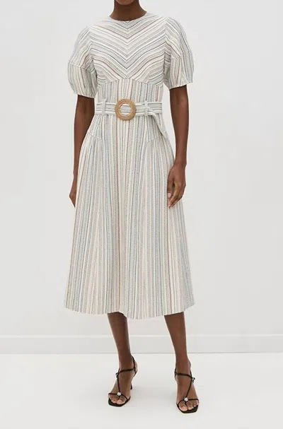 Shoshanna Jessie Dress In Multi Stripe