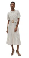 Shoshanna Jessie Dress In Multi Stripe In Multi Stripe
