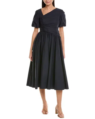 Shoshanna Jordan Midi Dress In Blue