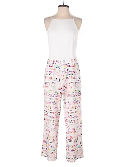 Pre-owned Shoshanna Jumpsuit In White