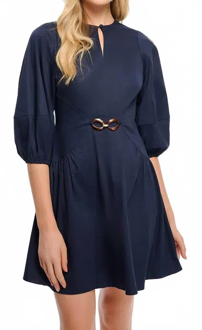 Shoshanna Kiersten Dress In Navy In Blue