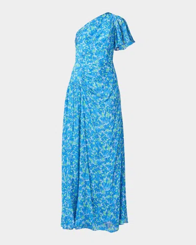 Shoshanna Latissa One-shoulder Maxi Dress In Multi