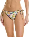 Shoshanna Lettuce String Bikini Bottom In Yellow