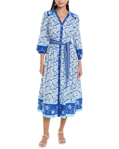 Shoshanna Lilia Shirtdress In Blue
