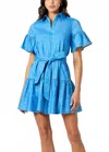 Shoshanna Lima Dress In Chambray Melange In Multi