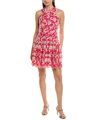 Shoshanna Lottie Mini Dress In Red