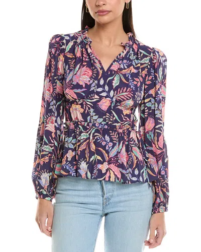 Shoshanna Lyndon Top In Blue