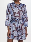 Shoshanna Lynne Dress In Chocolate Lavender In Multi