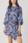 Shoshanna Lynne Dress In Chocolate Lavender In Multi