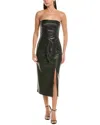 Shoshanna Marlow Midi Dress In Black