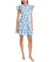 Shoshanna Maverick Mini Dress In Blue