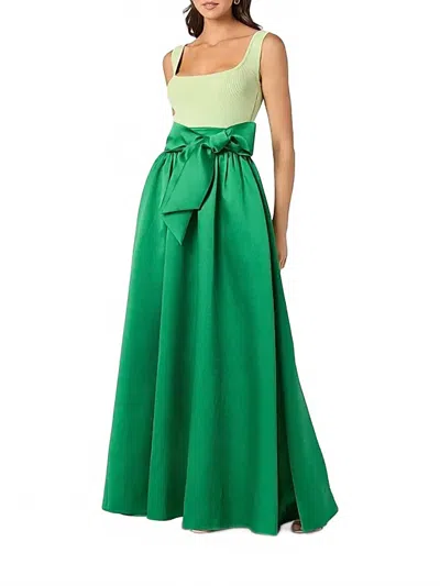 Shoshanna Mercer Dress In Clover In Green