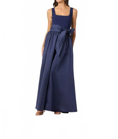 Shoshanna Mercer Maxi Dress In Navy In Blue
