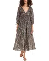 Shoshanna Midi Dress In Multi