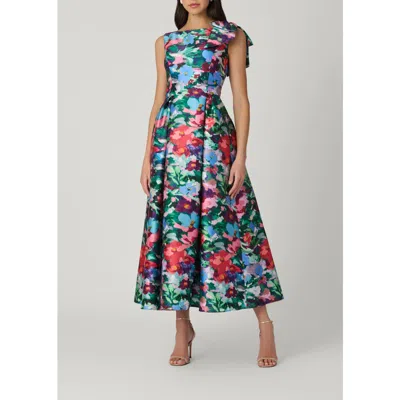 Shoshanna Midnight Eleanor Gancalo Floral Dress In Multi