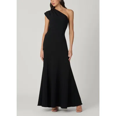 Shoshanna Midnight Mckenna Stretch Crepe Dress In Black