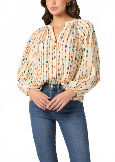 Shoshanna Mira Top In Ivory Multi