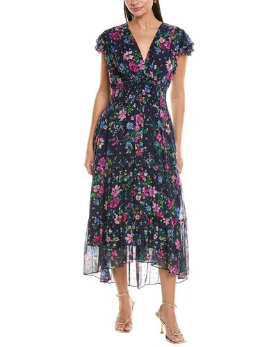 Shoshanna Neal Midi Dress In Blue