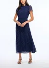 Shoshanna Norma Dress In Navy In Blue