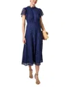 Shoshanna Norma Midi Dress In Navy In Blue