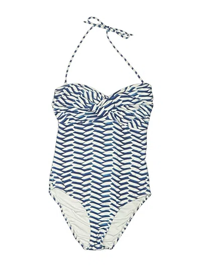 Pre-owned Shoshanna One Piece Swimsuit In Blue