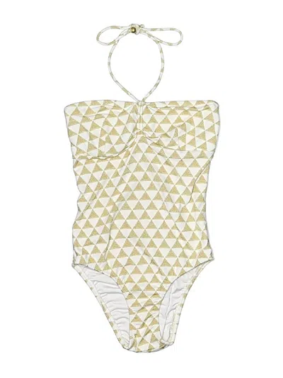 Pre-owned Shoshanna One Piece Swimsuit In White
