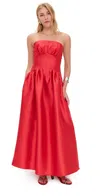 Shoshanna Posy Dress Apple In Red