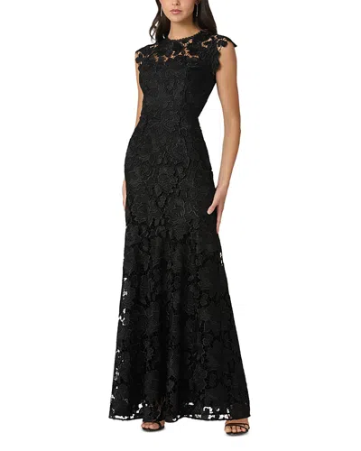 Shoshanna Raven Lace Dress In Black