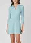 Shoshanna Robin Knit Mini Dress In Mist In Blue
