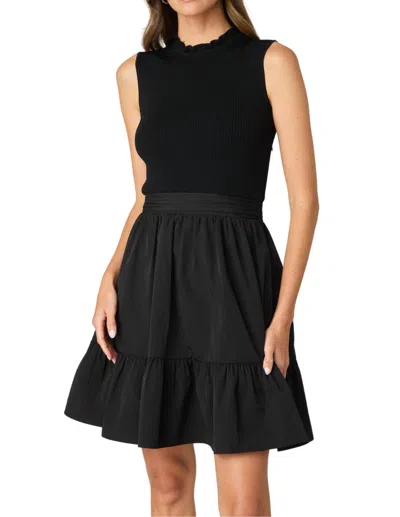Shoshanna Roslyn Dress In Black