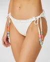 Shoshanna Ruffle Triangle Bikini Bottoms Optic White In Optic White