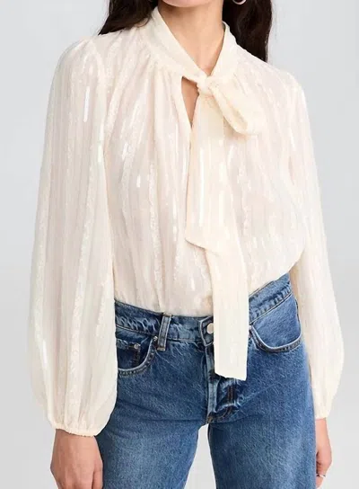 Shoshanna Rye Top In Ivory In Multi