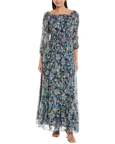 Shoshanna Sacha Maxi Dress In Blue