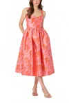 Shoshanna Salma Dress In Coral In Pink