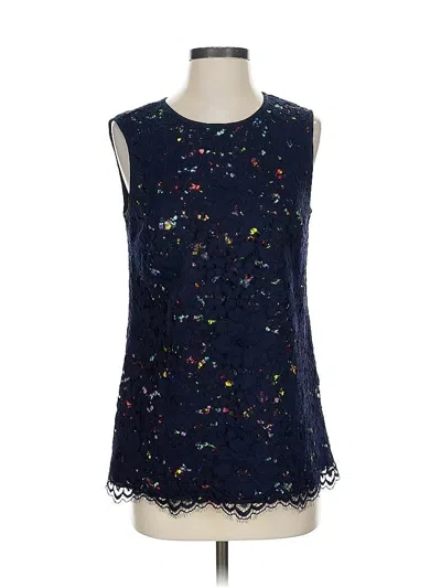 Pre-owned Shoshanna Sleeveless Blouse In Blue