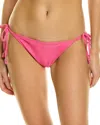 Shoshanna String Bikini Bottom In Pink