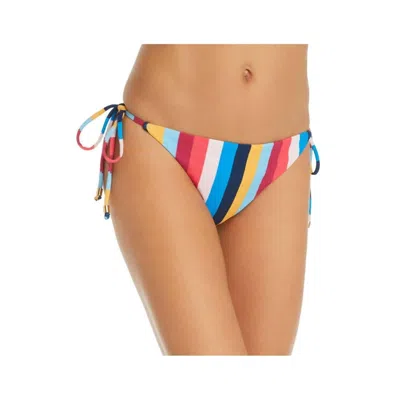 Shoshanna Stripe Clean Triangle Bottom In Rainbow In Multi