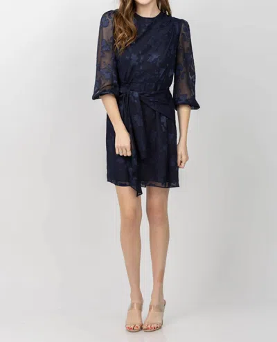 Shoshanna Sunday Dress In Navy In Blue