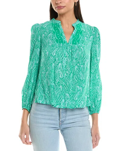 Shoshanna Sunny Top In Blue